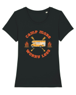 Camp More Worry Less Tricou mânecă scurtă guler larg fitted Damă Expresser