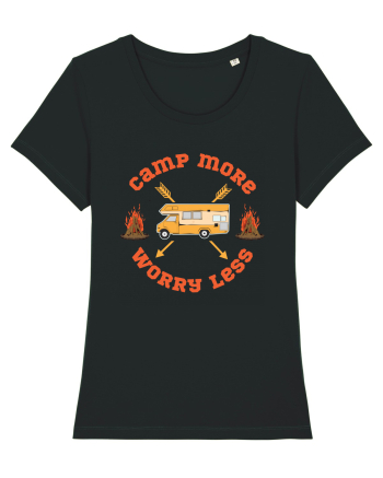 Camp More Worry Less Black