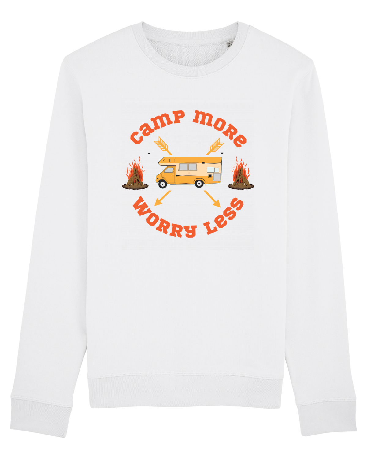 Bluză mânecă lungă Unisex Rise White