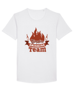 Campfire Drinking Team Tricou mânecă scurtă guler larg Bărbat Skater