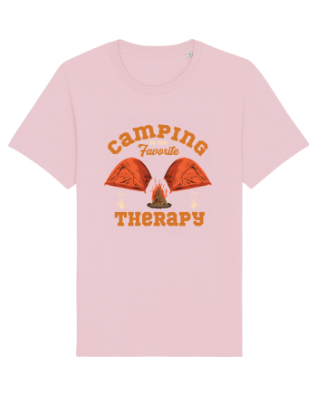 Camping is My Favorite Therapy Cotton Pink