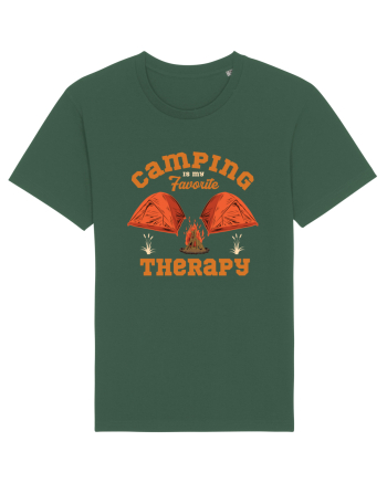 Camping is My Favorite Therapy Bottle Green