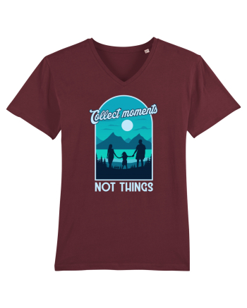 Collect Moments Not Things Burgundy