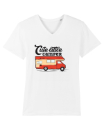 Cute Little Camper Tricou mânecă scurtă guler V Bărbat Presenter