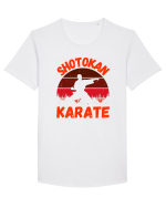 Shotokan Karate Tricou mânecă scurtă guler larg Bărbat Skater