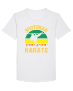 Shotokan Karate Tricou mânecă scurtă guler larg Bărbat Skater