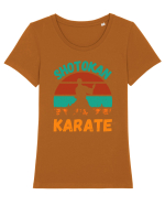 Shotokan Karate Tricou mânecă scurtă guler larg fitted Damă Expresser