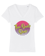 Girls party - The quiet one Tricou mânecă scurtă guler V Damă Evoker