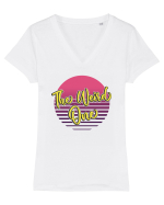 Girls party - The weird one Tricou mânecă scurtă guler V Damă Evoker