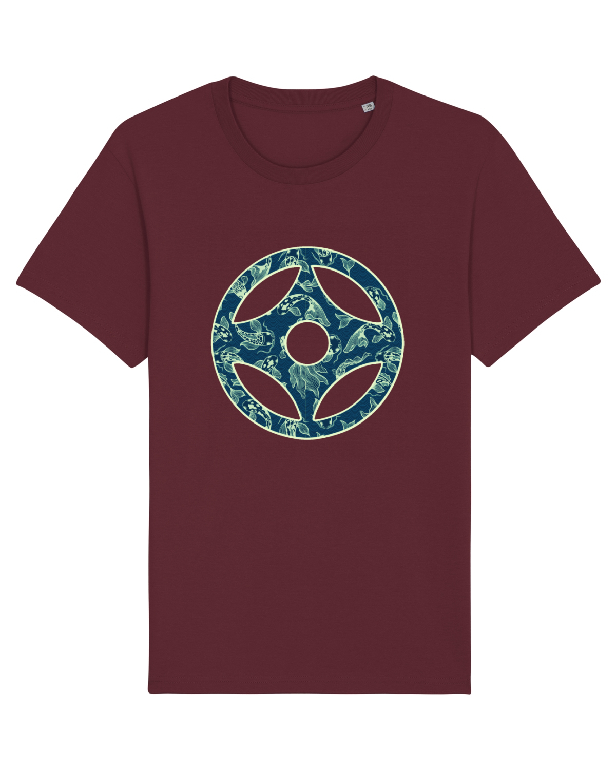 Tricou mânecă scurtă Unisex Rocker Burgundy