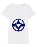 Kyokushin Karate  Tricou mânecă scurtă guler V Damă Evoker