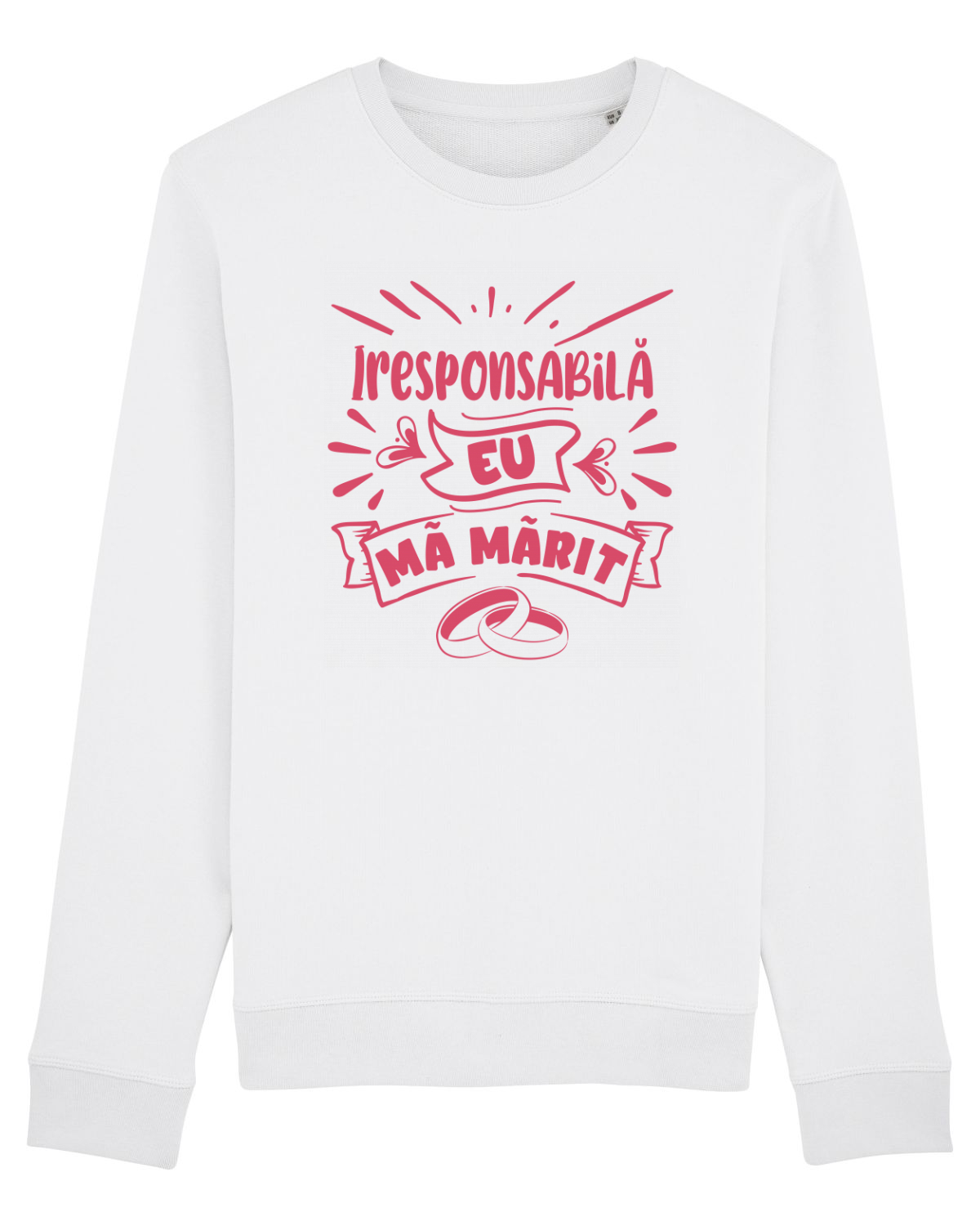 Bluză mânecă lungă Unisex Rise White