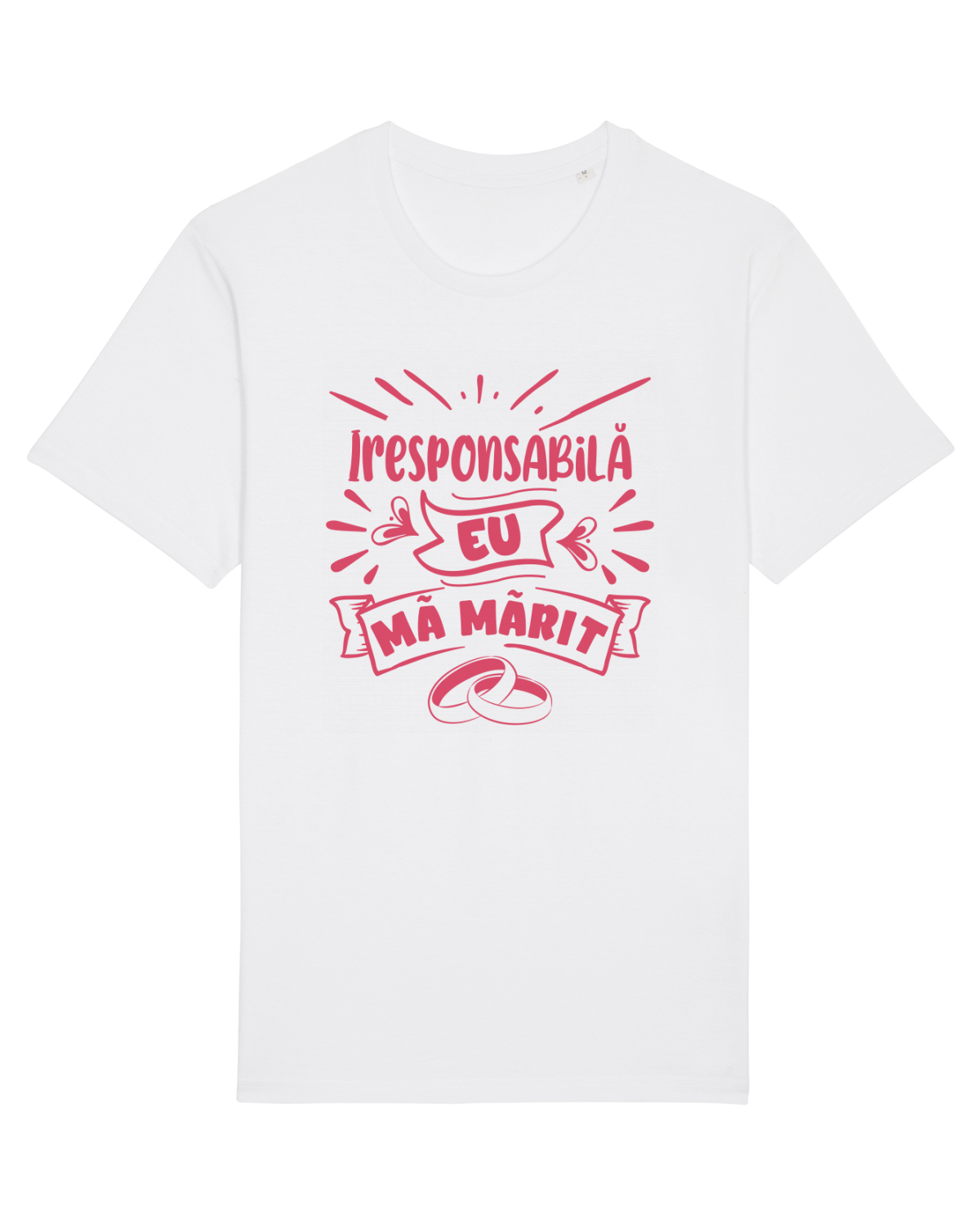 Tricou mânecă scurtă Unisex Rocker White
