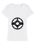 Kyokushin Karate  Tricou mânecă scurtă guler V Damă Evoker