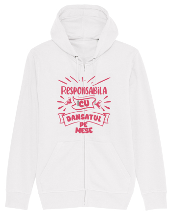 Responsabila cu dansatul pe mese White