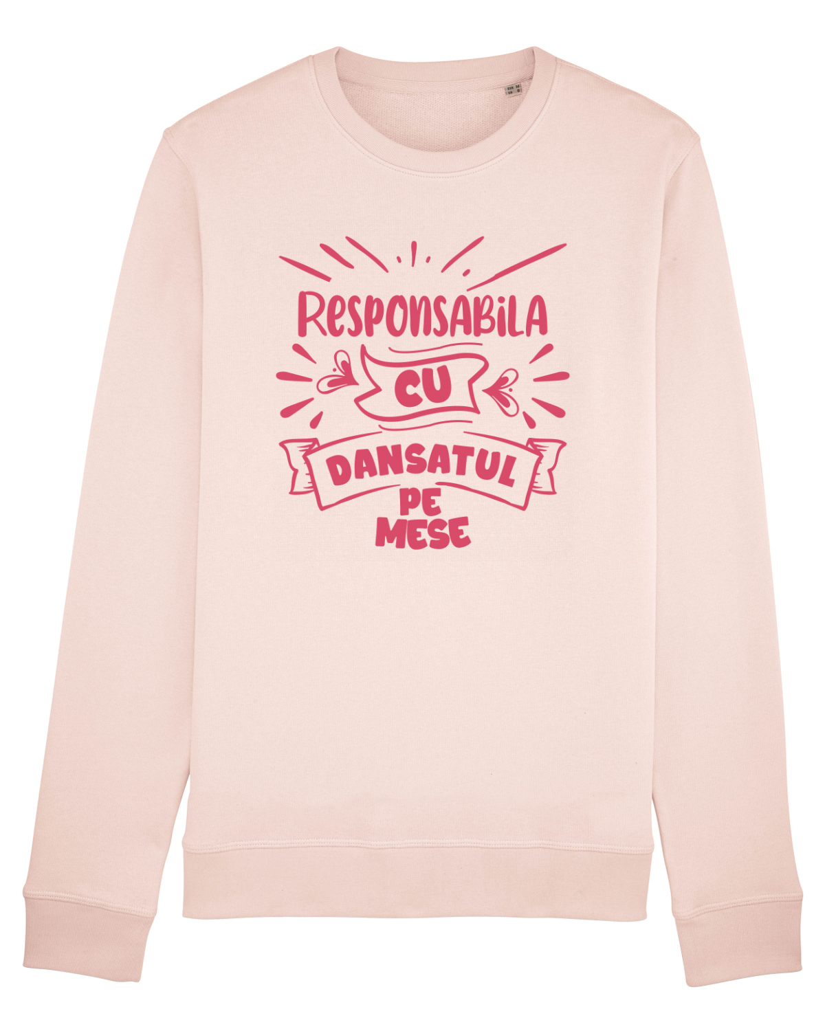 Bluză mânecă lungă Unisex Rise Candy Pink