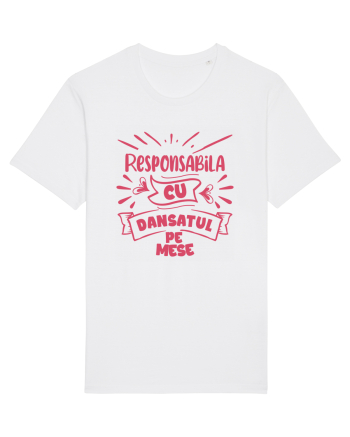 Responsabila cu dansatul pe mese White