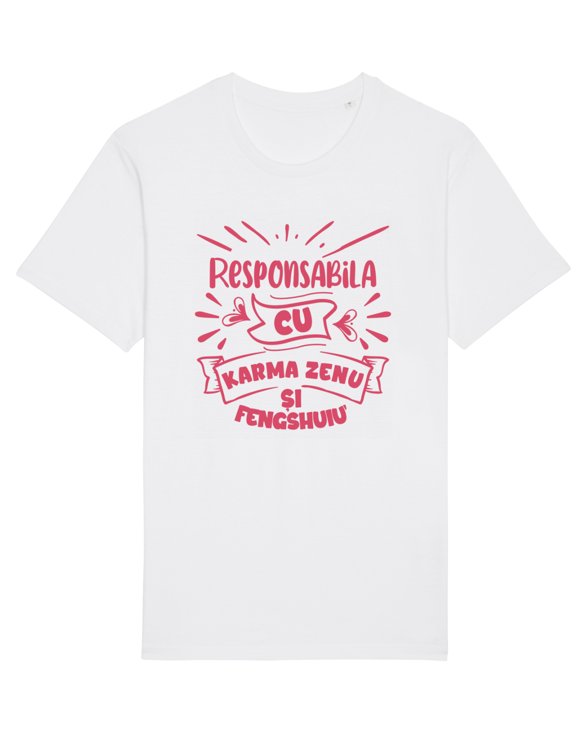 Tricou mânecă scurtă Unisex Rocker White