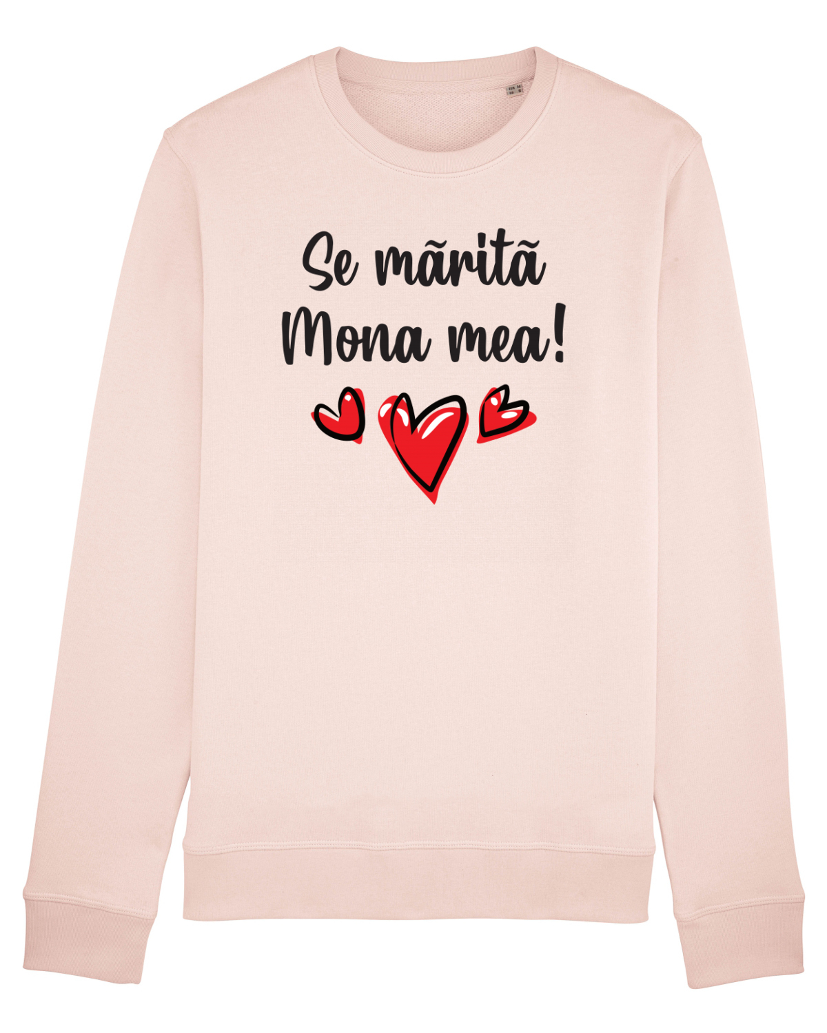 Bluză mânecă lungă Unisex Rise Candy Pink