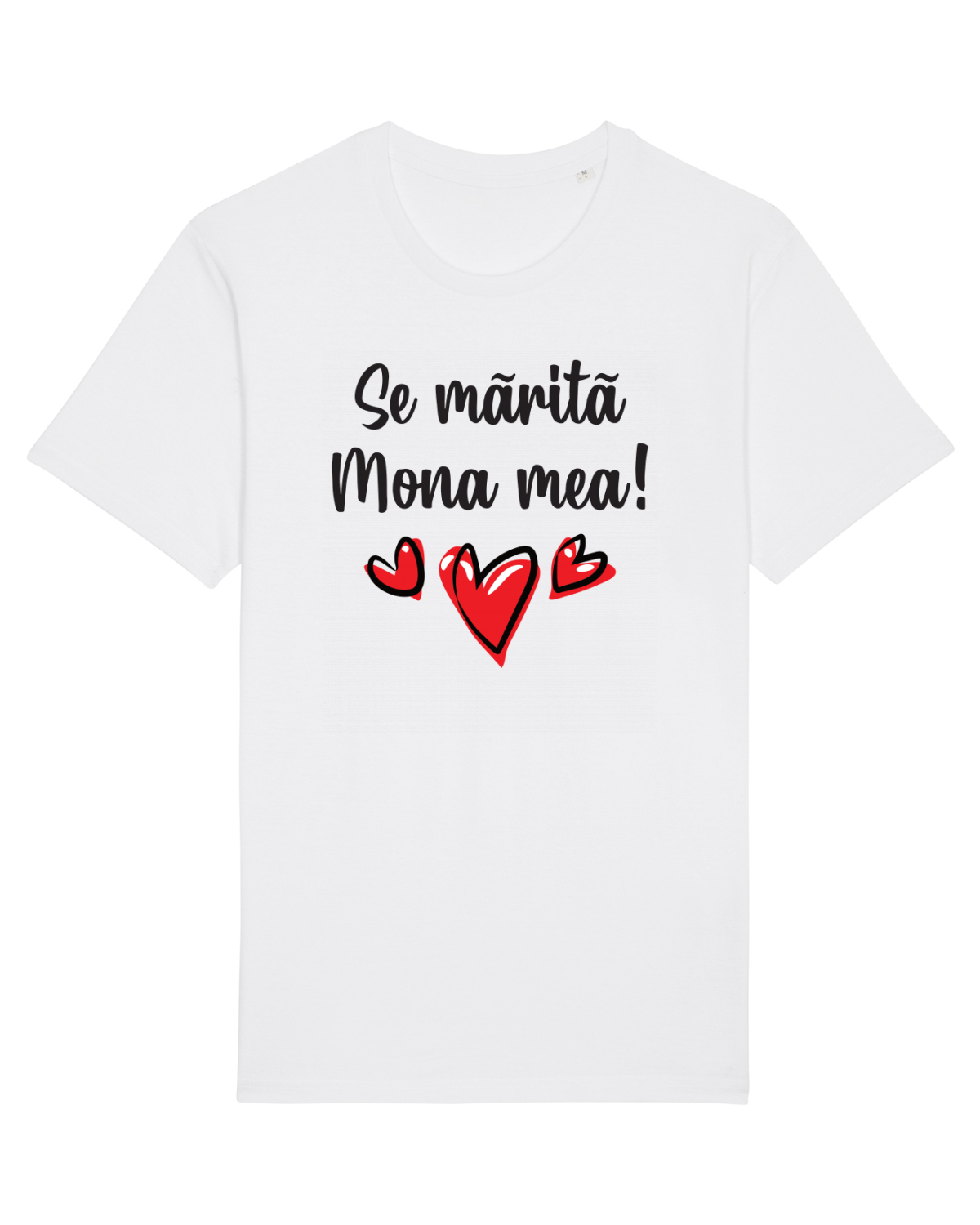 Tricou mânecă scurtă Unisex Rocker White
