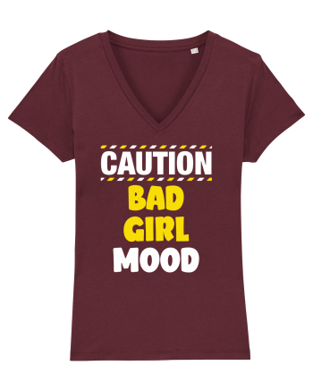 Caution - bad girl mood Burgundy