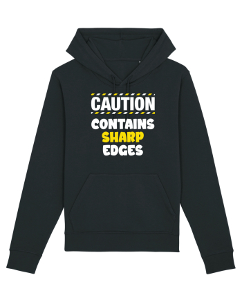 Caution - contains sharp edges Black