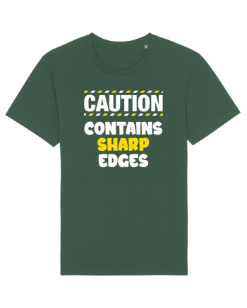 Caution - contains sharp edges Bottle Green