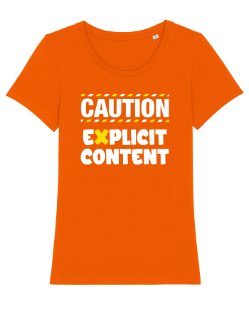 Caution - explicit content Bright Orange