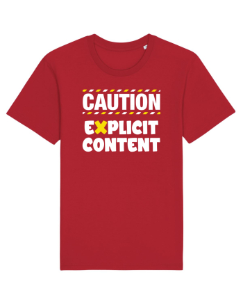 Caution - explicit content Red