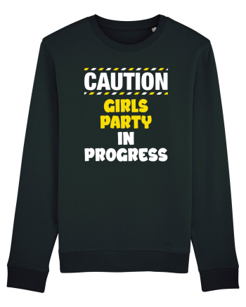 Caution - girls party in progress Black