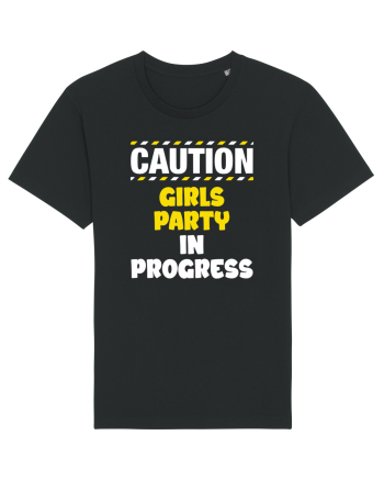 Caution - girls party in progress Black