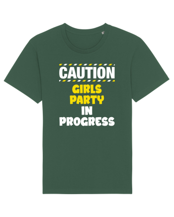 Caution - girls party in progress Bottle Green