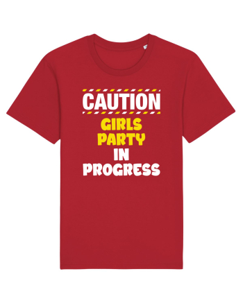 Caution - girls party in progress Red