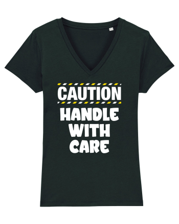 Caution - handle with care Black