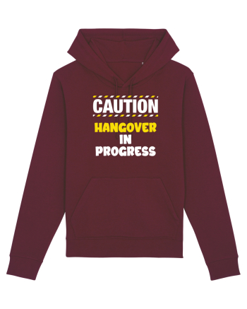 Caution - hangover in progress Burgundy