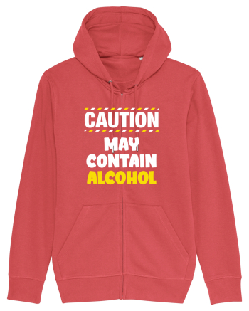 Caution - may contain alcohol Carmine Red