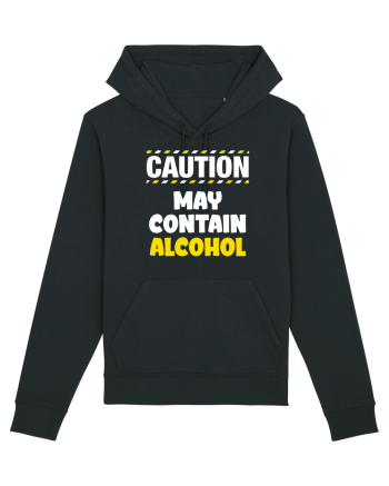 Caution - may contain alcohol Black
