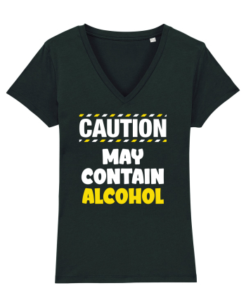 Caution - may contain alcohol Black