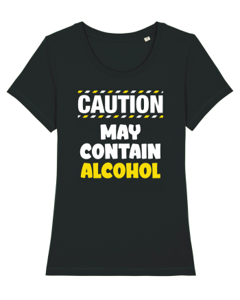 Caution - may contain alcohol Black