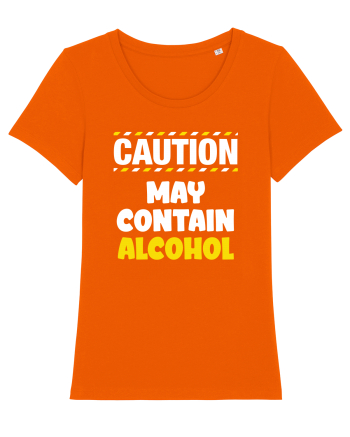 Caution - may contain alcohol Bright Orange