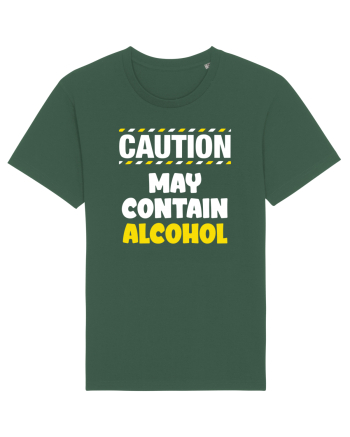 Caution - may contain alcohol Bottle Green