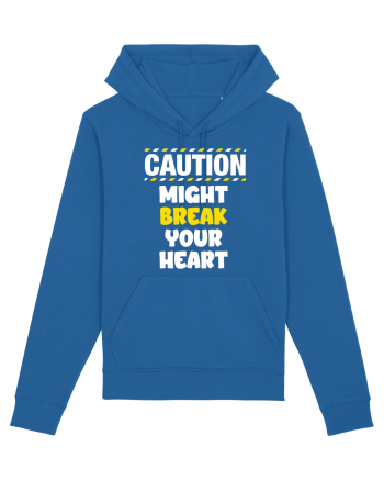 Caution - might break your heart Royal Blue