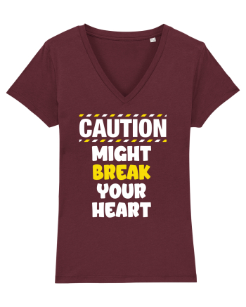 Caution - might break your heart Burgundy