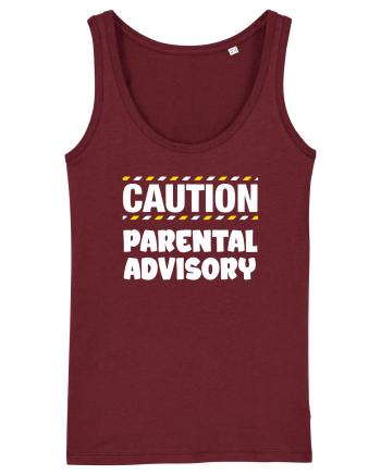 Caution - parental advisory Burgundy