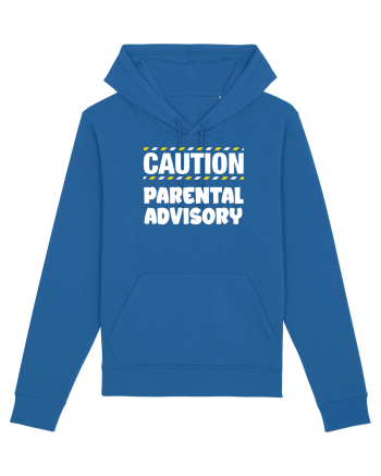 Caution - parental advisory Royal Blue