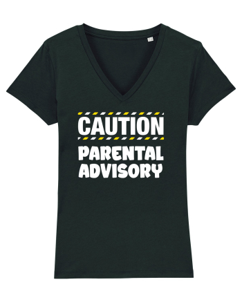 Caution - parental advisory Black