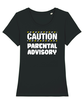 Caution - parental advisory Black