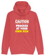 Caution - proceed at your own risk Hanorac cu fermoar Unisex Connector