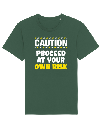 Caution - proceed at your own risk Bottle Green