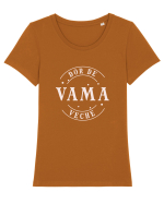 Dor de Vama Veche / white Tricou mânecă scurtă guler larg fitted Damă Expresser